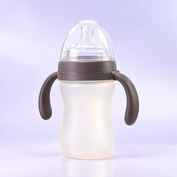 POUPY Biberon silicone nano-argent 240 ml POUPY Biberon silicone nano-argent 240 ml — gamme POUPY