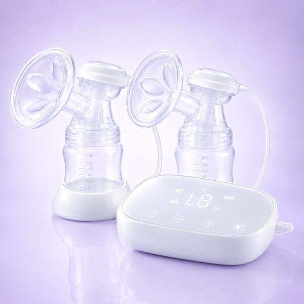 POUPY Tire-lait double à écran POUPY Tire-lait double à écran — packshot studio fond lavande