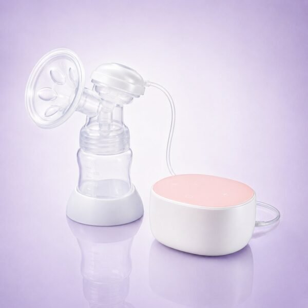 POUPY Tire-lait simple compact — packshot studio fond lavande